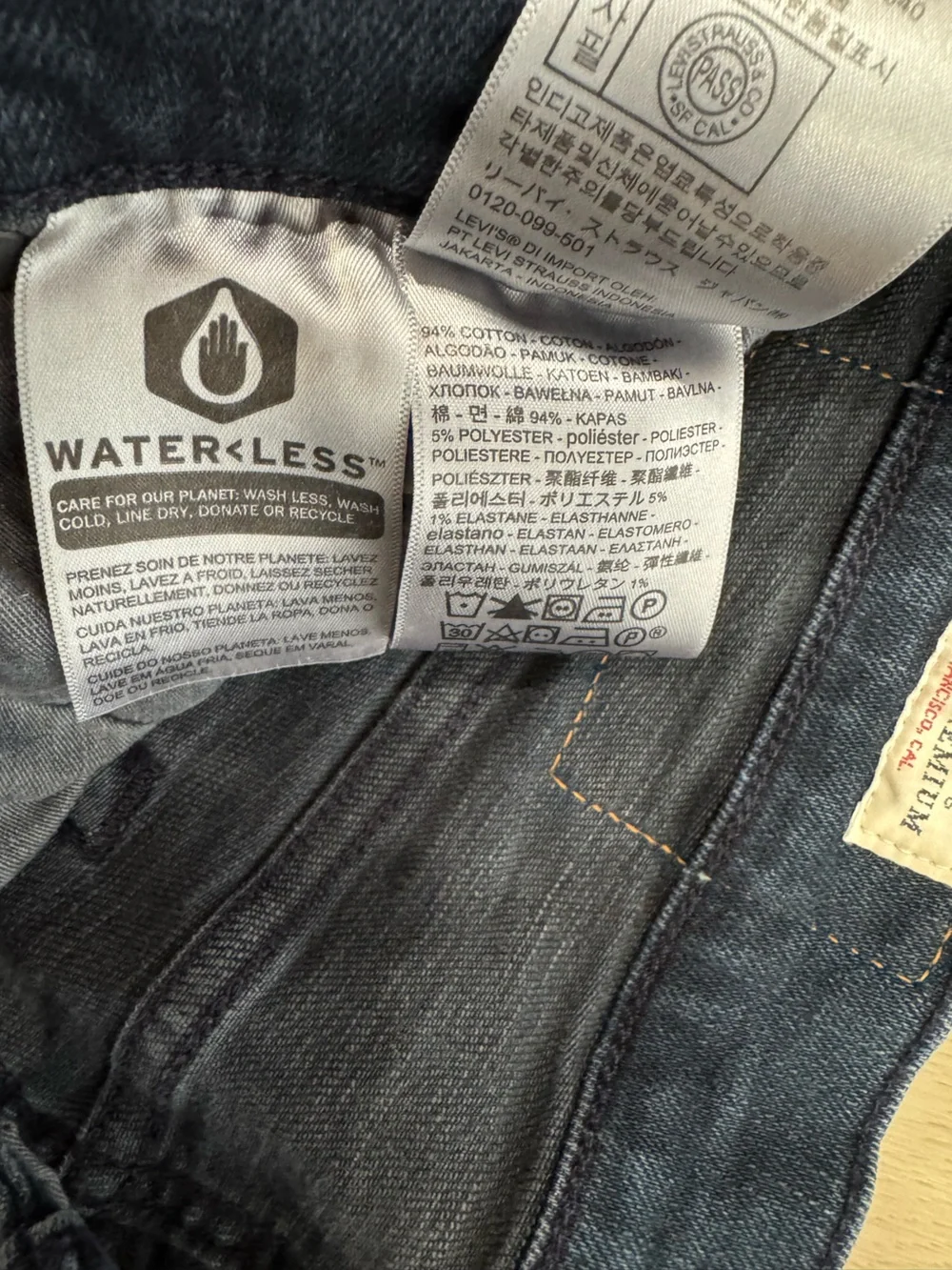 Levi's 510 30x30 Premium Men's Skinny Jeans in Dark Blue Wash